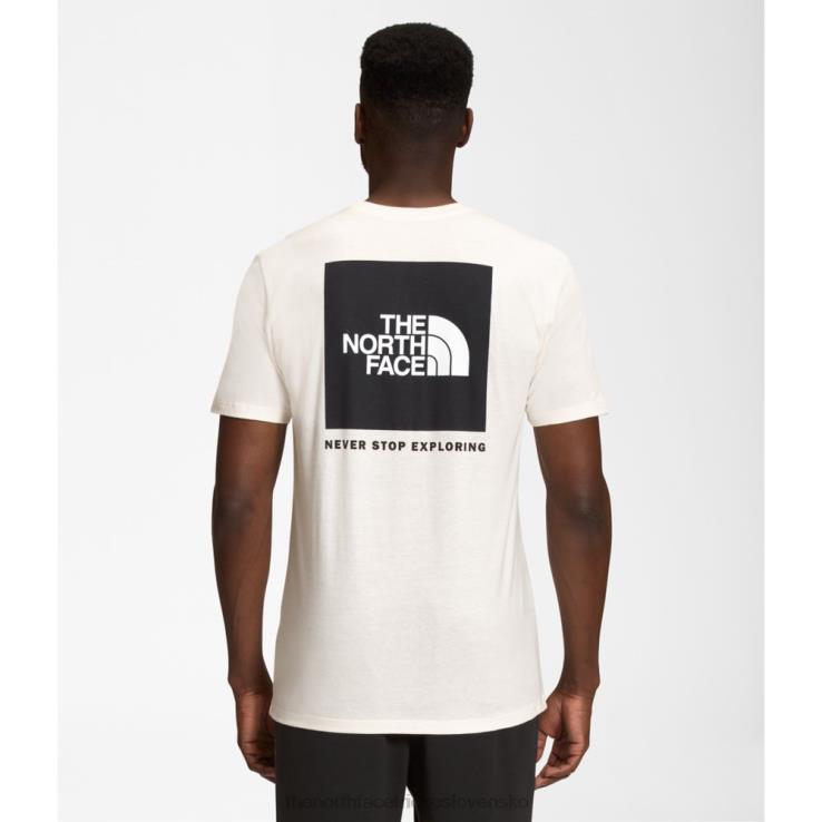 HLH083381 biely čierny The North Face biele čierne pánske tričko box nse s krátkym rukávom