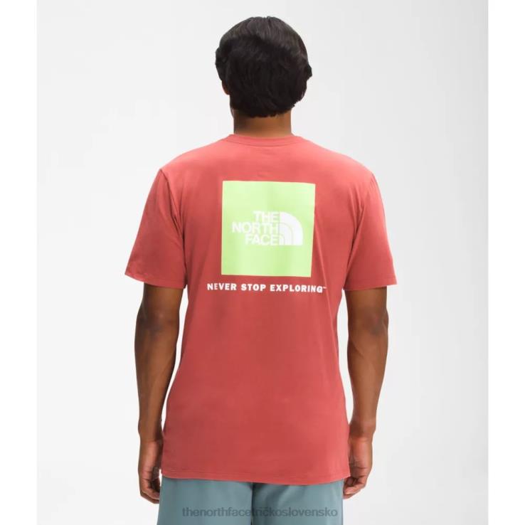 HLH083382 korenie červené The North Face pánske boxerské tričko s krátkym rukávom