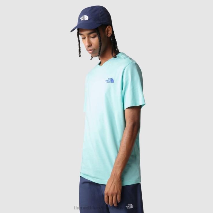 HLH0833 mojito zelené The North Face pánske jednoduché kupolové tričko