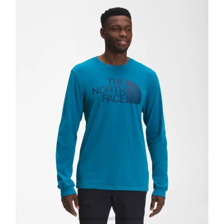 HLH083411 banff blue The North Face pánske polokopulové tričko s dlhým rukávom