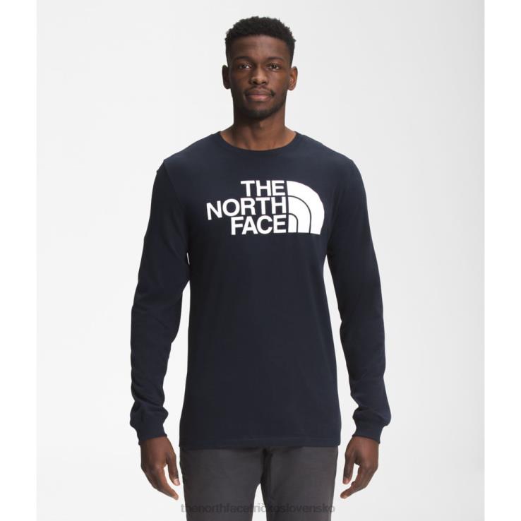 HLH083413 námorníctvo The North Face pánske polokopulové tričko s dlhým rukávom