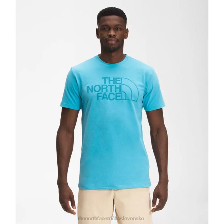 HLH083440 severská modrá The North Face pánske polokopulové tričko s krátkym rukávom
