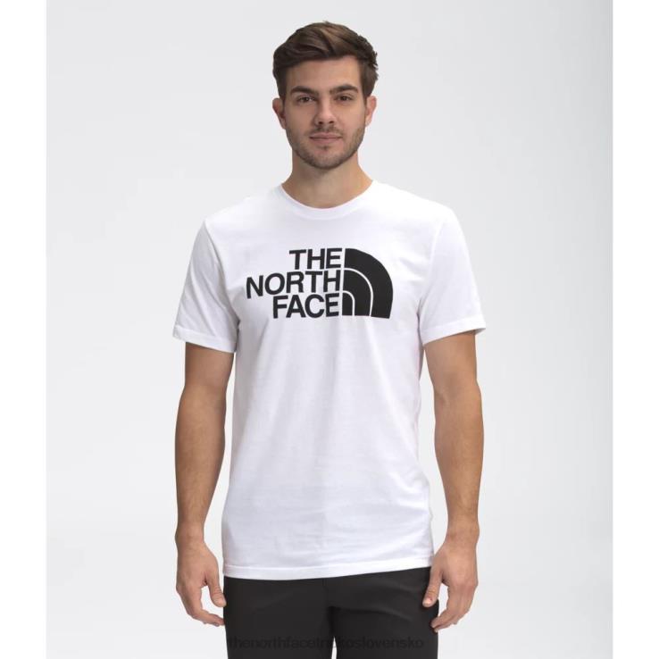 HLH083448 biely The North Face pánske polokopulové tričko s krátkym rukávom