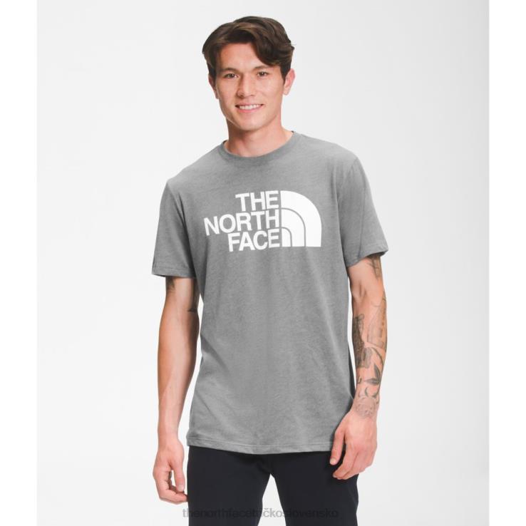 HLH083449 sivá The North Face pánske polokopulové tričko s krátkym rukávom