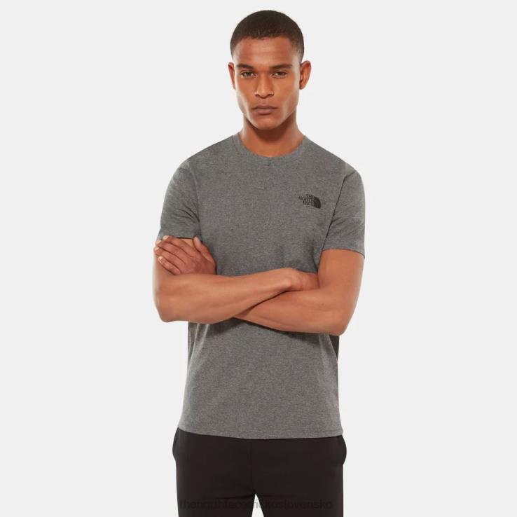 HLH0834 sivá The North Face pánske jednoduché kupolové tričko