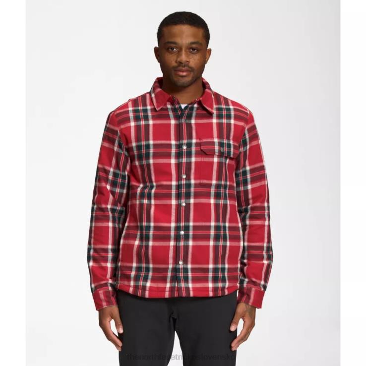 HLH083516 červený tučný tieň The North Face pánska campshire košeľa
