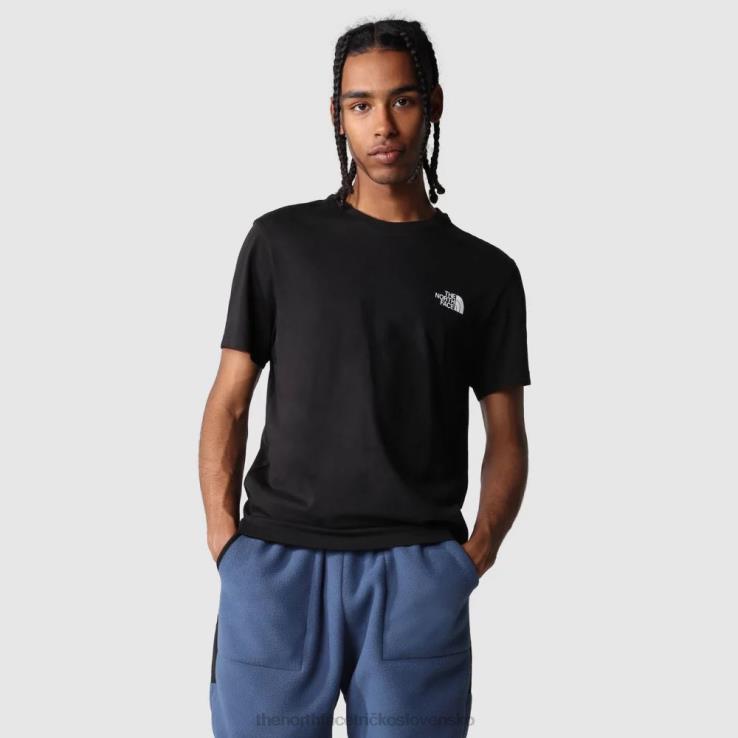 HLH0835 čierna The North Face pánske jednoduché kupolové tričko
