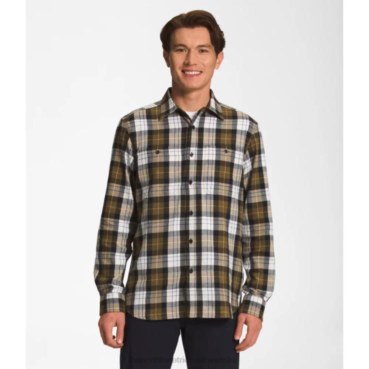 HLH083857 olivové médium The North Face pánske arroyo ľahký flanel