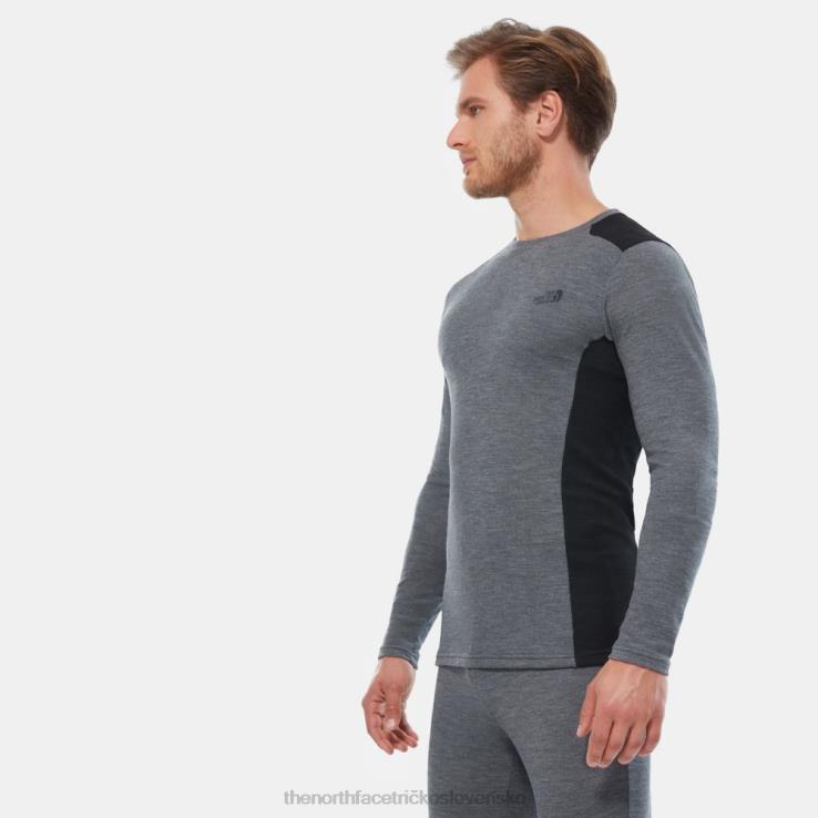 HLH08394 sivá The North Face pánsky jednoduchý top s dlhým rukávom