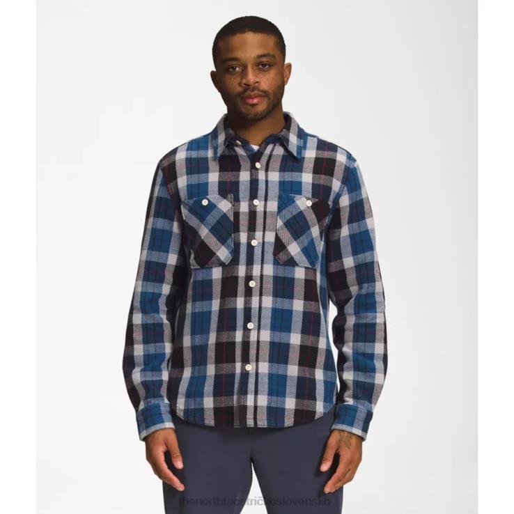HLH084156 čierna ikona The North Face pánska keprová flanelová košeľa