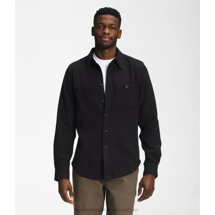 HLH084157 čierna The North Face pánska keprová flanelová košeľa