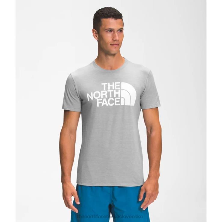 HLH084284 sivá The North Face pánske triko s krátkym rukávom, polokupoly