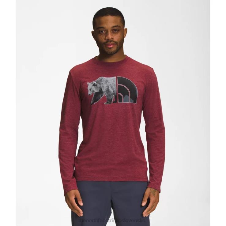 HLH085529 vres kordovan The North Face pánske medvedí tričko s dlhým rukávom