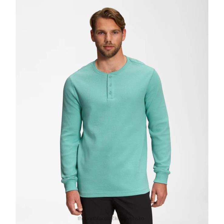 HLH085654 wasabi The North Face pánske vafle henley s dlhým rukávom