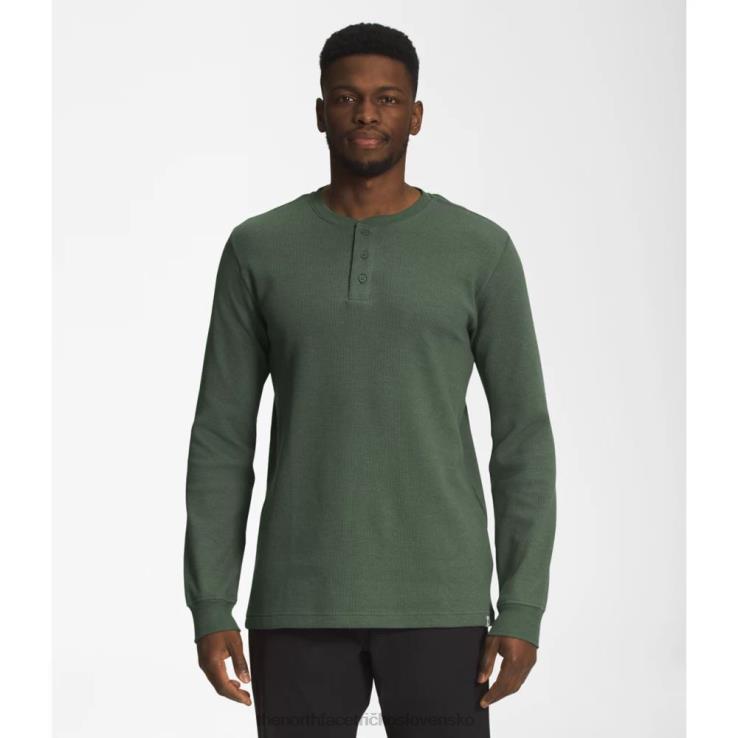 HLH085659 tymián The North Face pánske vafle henley s dlhým rukávom