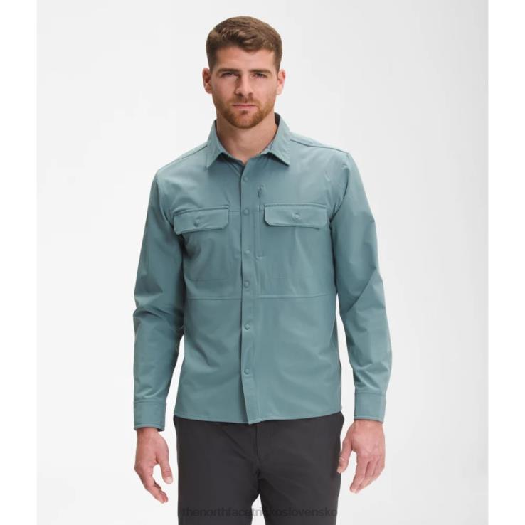 HLH085856 Modrá The North Face pánska sniktau slnečná košeľa s dlhým rukávom