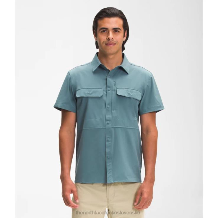 HLH085863 Modrá The North Face pánska sniktau slnečná košeľa s krátkym rukávom