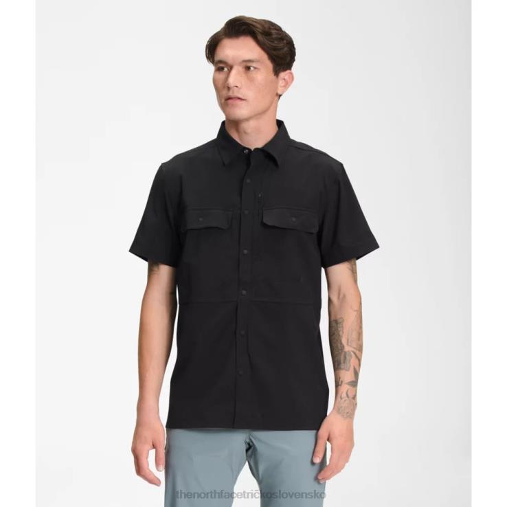 HLH085866 čierna The North Face pánska sniktau slnečná košeľa s krátkym rukávom