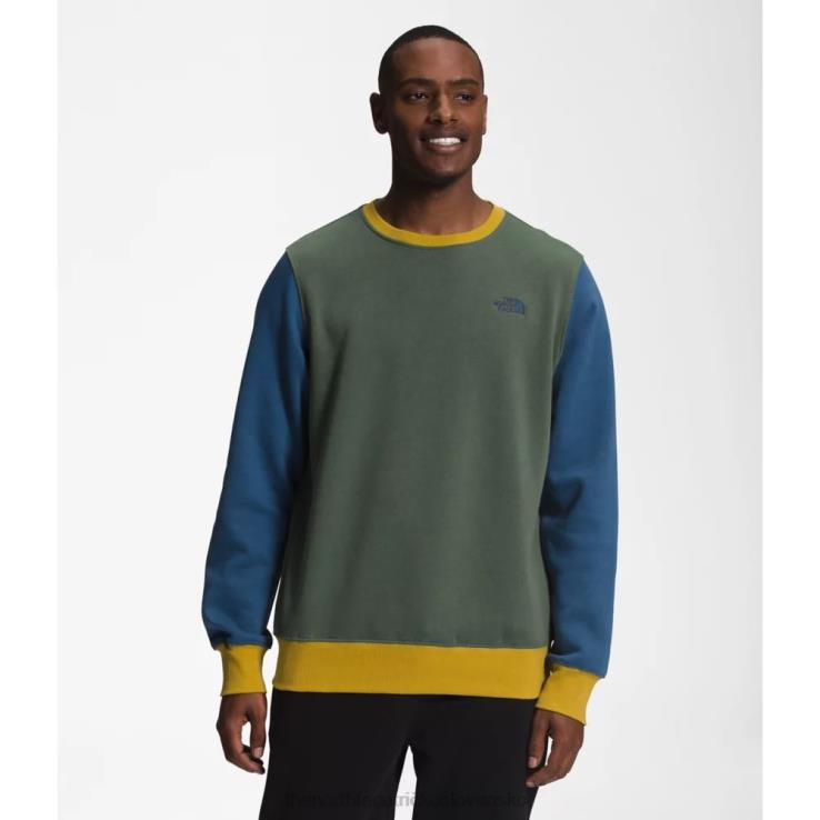 HLH086077 tienisté modré The North Face muži farebný blok posádky