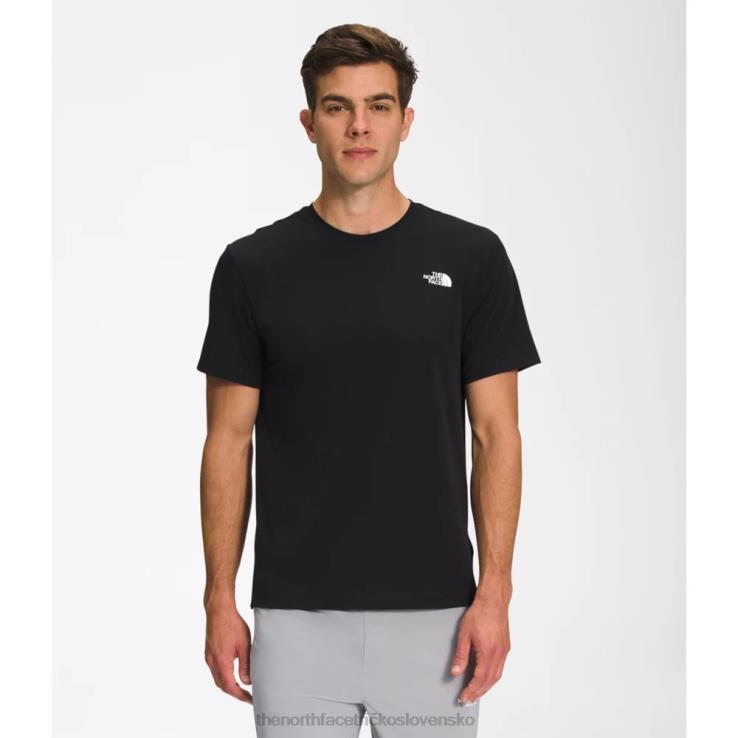 HLH086101 čierna The North Face pánske tričko s krátkym rukávom