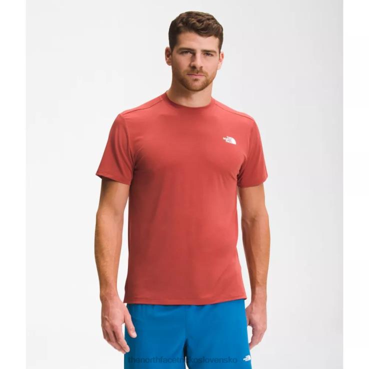 HLH086104 korenie červené The North Face pánske tričko s krátkym rukávom