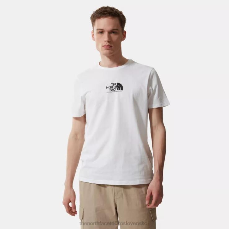 HLH08621 biely čierny The North Face biele čierne pánske jemné alpské vybavenie 3 tričko