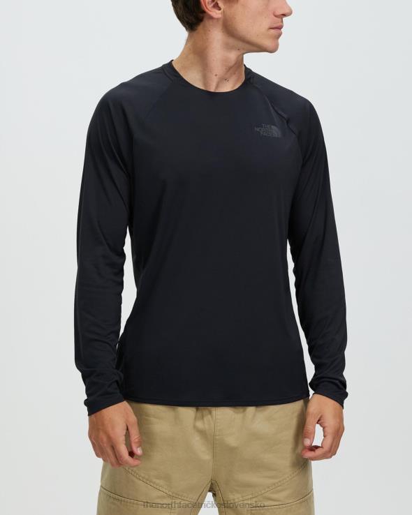 HLH086996 čierna The North Face ea veľké borovicové tričko s dlhým rukávom