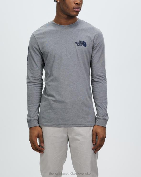 HLH087022 sivá The North Face tnf tričko s dlhým rukávom