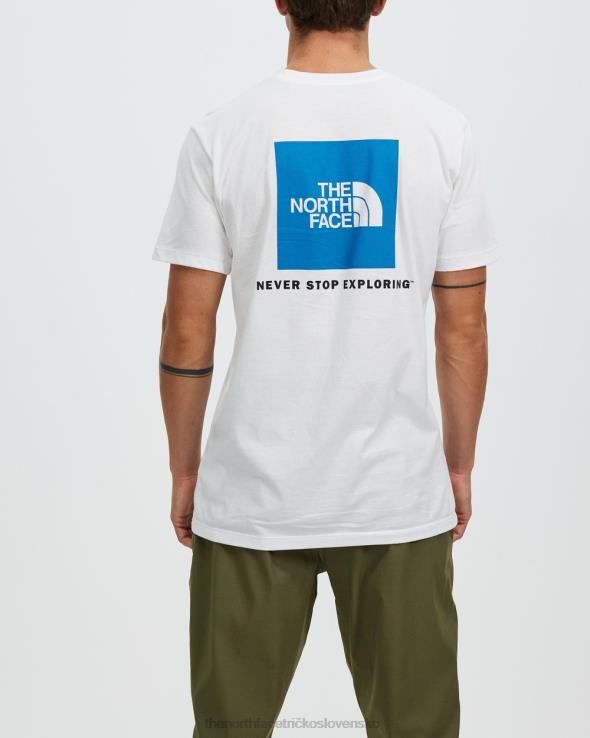 HLH087036 biela a modrá The North Face box nse tričko s krátkym rukávom