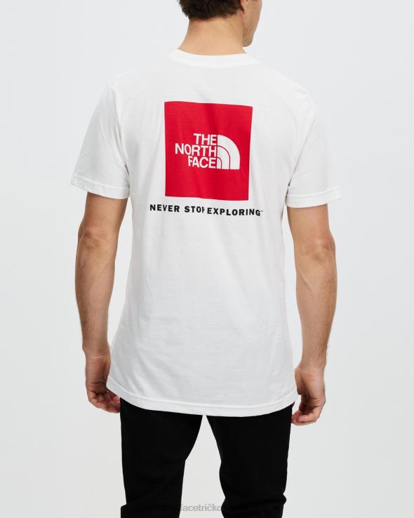 HLH087088 biely The North Face box nse tričko s krátkym rukávom