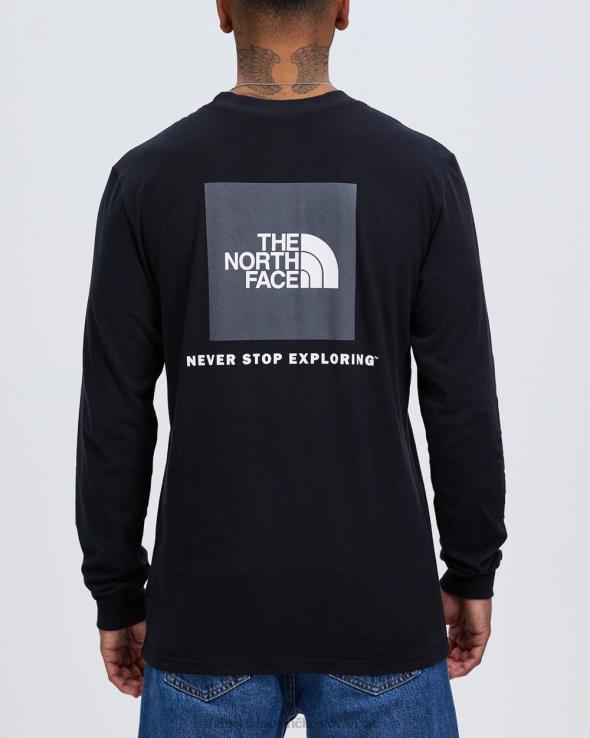 HLH087171 sivá The North Face box nse tričko s dlhým rukávom