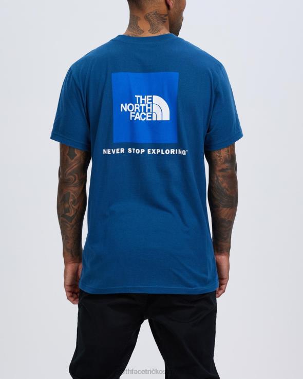 HLH087185 Modrá The North Face box nse tričko s krátkym rukávom
