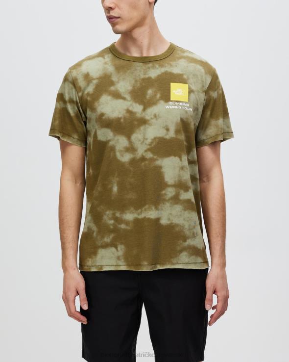HLH087220 vojenské The North Face tričko so zdrojom z himalájskej fľaše s krátkym rukávom
