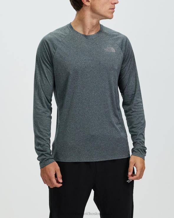 HLH087221 sivá The North Face ea veľké borovicové tričko s dlhým rukávom