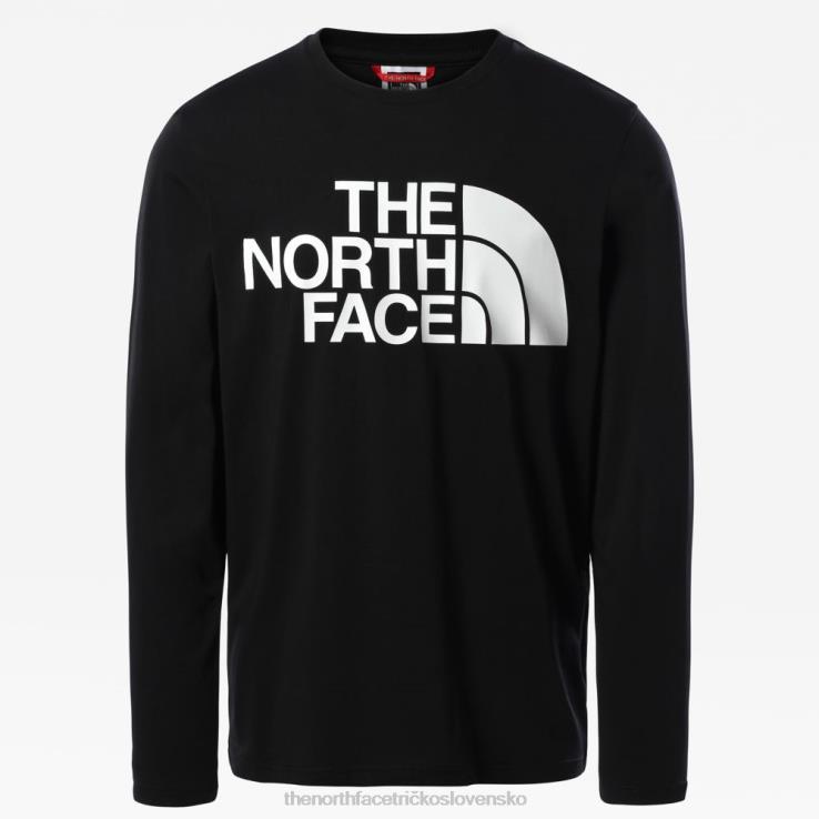 HLH08858 čierna The North Face pánske štandardné tričko s dlhým rukávom