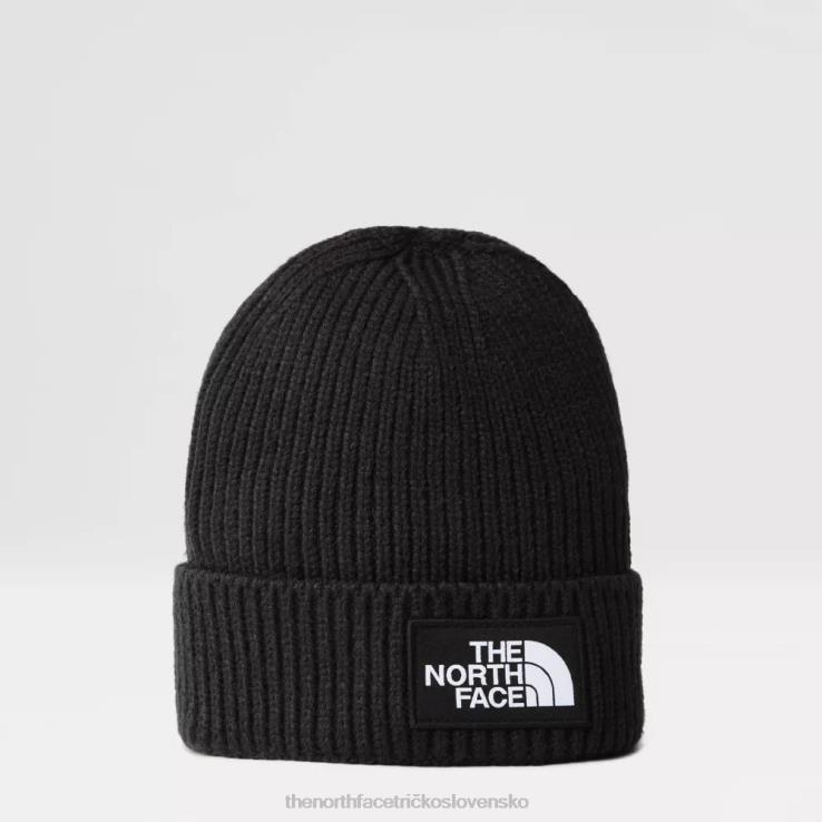 HLH081802 čierna The North Face mládež tnf box logo manžetová čiapka