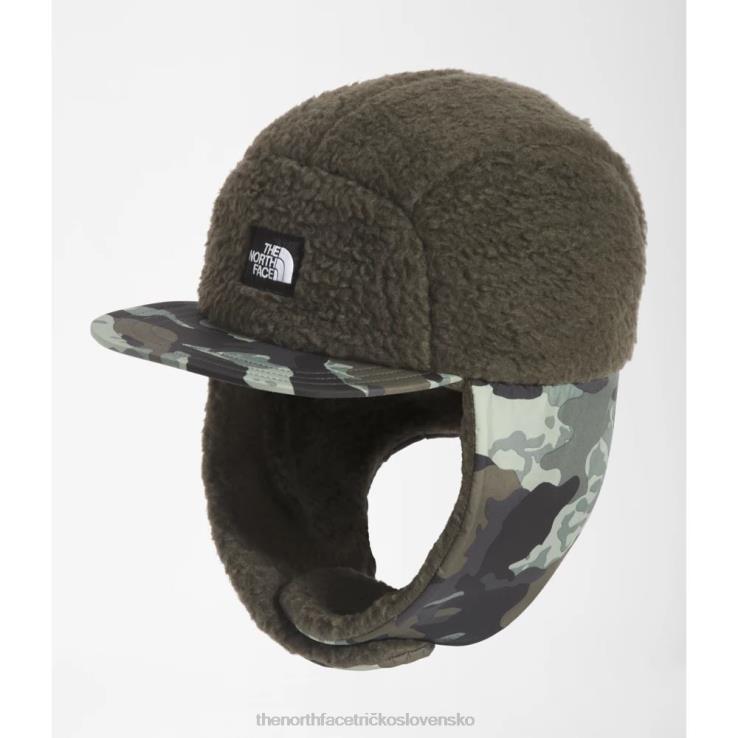 HLH085096 nová taupe zelená The North Face detský lapač lesného rúna