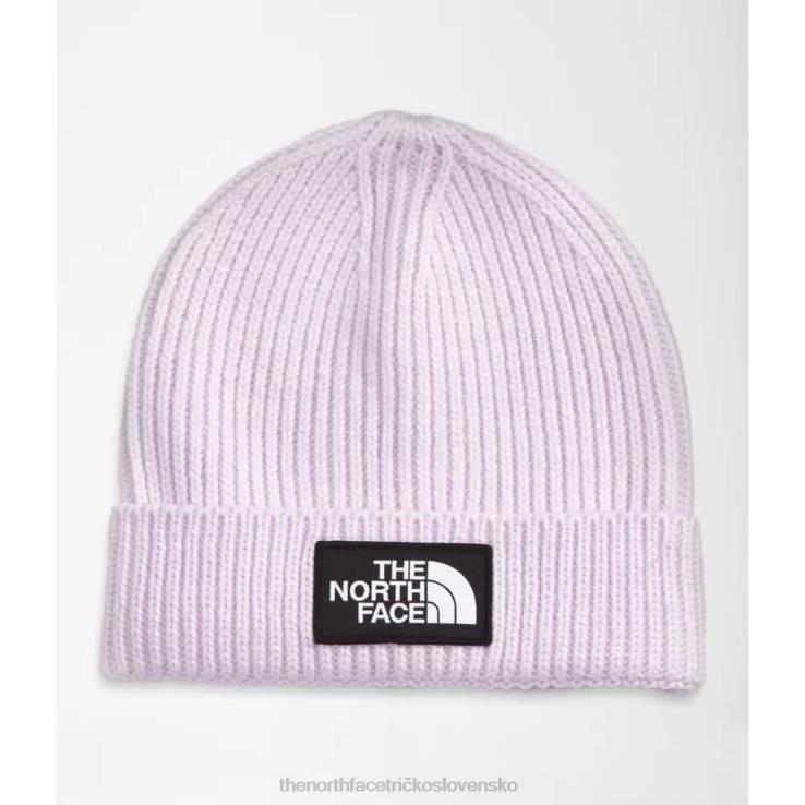 HLH085779 levanduľová hmla The North Face detská čiapka s logom tnf boxu