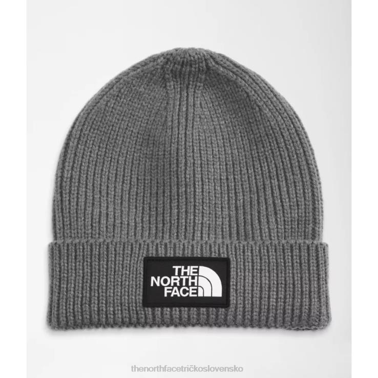 HLH085780 sivá The North Face detská čiapka s logom tnf boxu