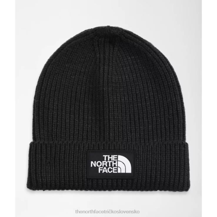 HLH085782 čierna The North Face detská čiapka s logom tnf boxu