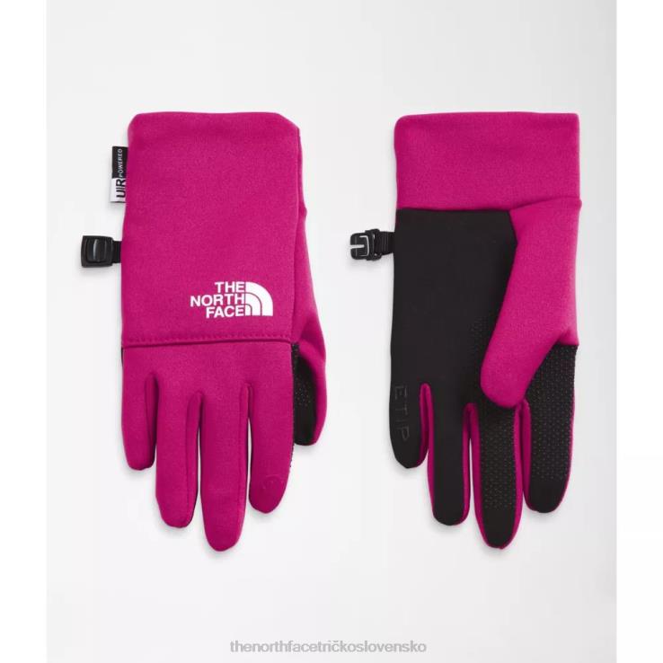 HLH085783 fuschia ružová The North Face detské recyklované etip rukavice