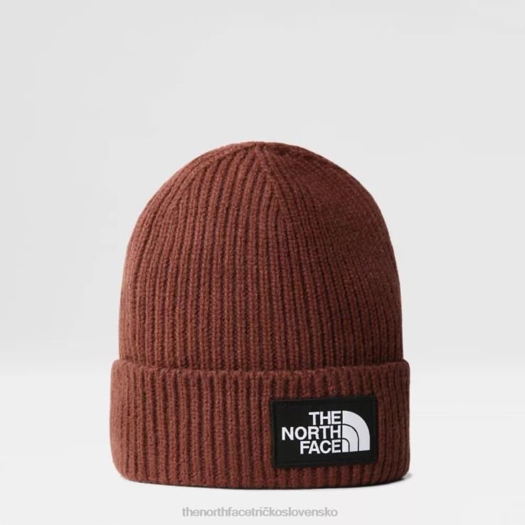 HLH08111 tmavý dub The North Face Čiapka s manžetou na krabičke s logom tnf