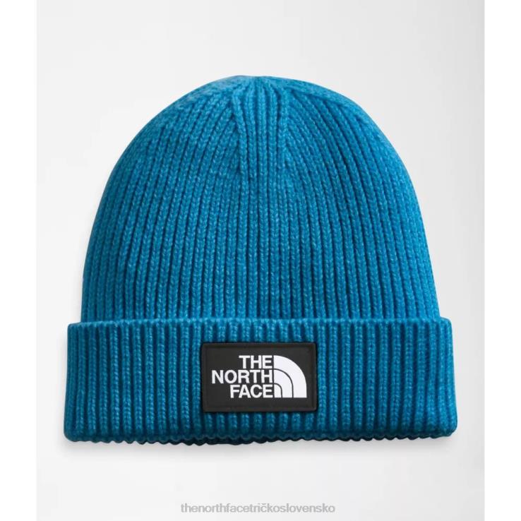 HLH083227 banff blue The North Face Čiapka s manžetou na krabičke s logom tnf