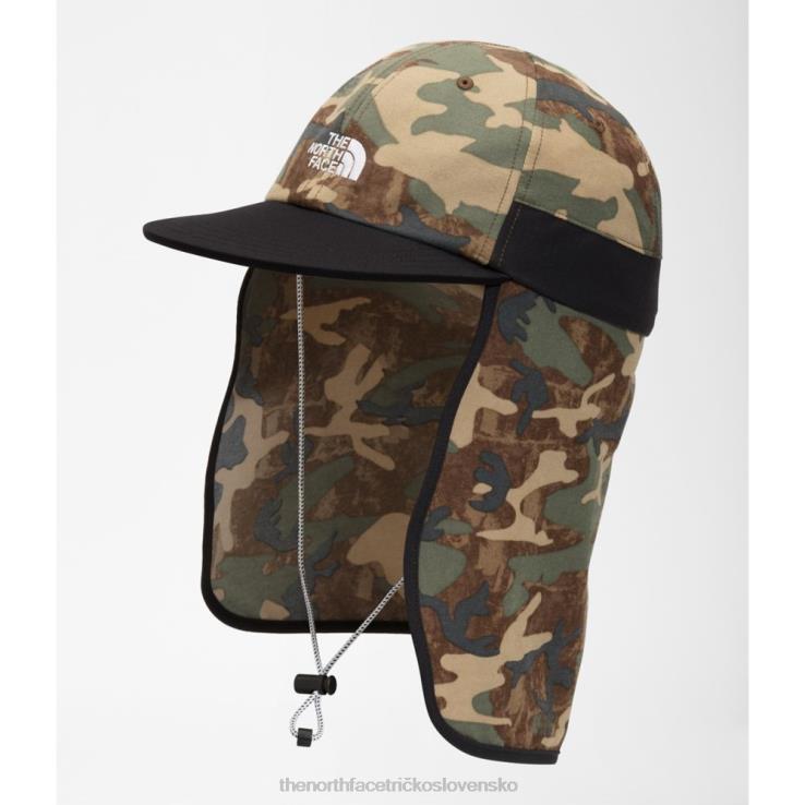 HLH083955 hnedá camo potlač The North Face slnečná čiapka triedy V