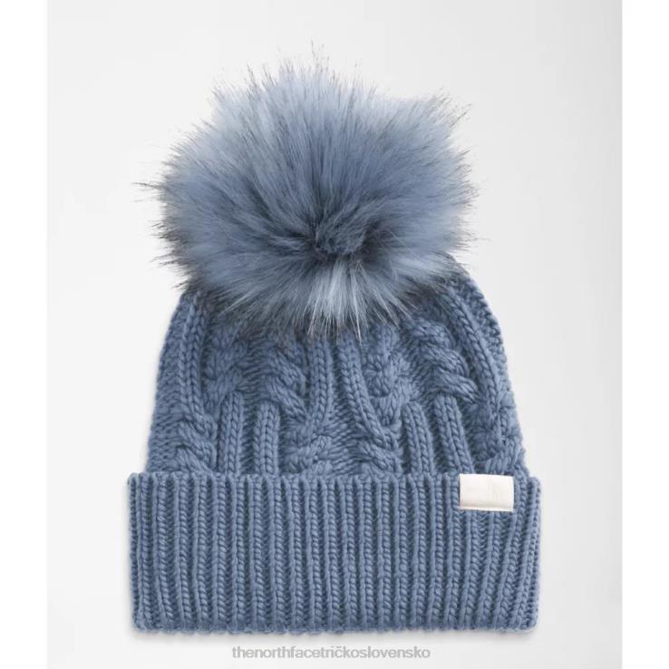 HLH085069 ľudová modrá The North Face ženy oh mega kožušinová pom čiapka