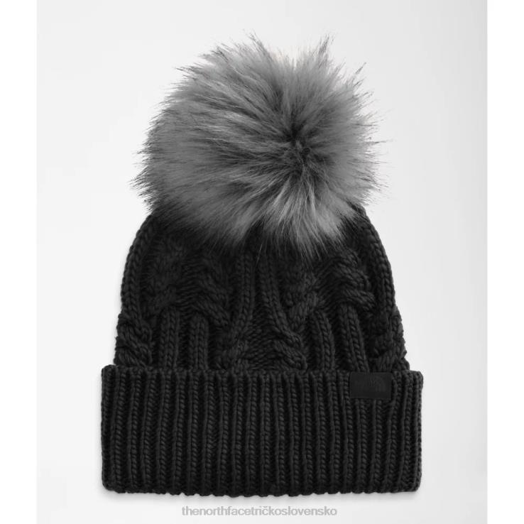 HLH085071 čierna The North Face ženy oh mega kožušinová pom čiapka