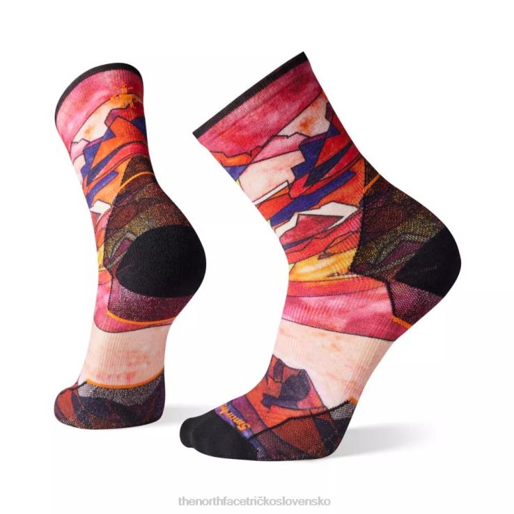 HLH086281 tandoori oranžová The North Face Athlete edition run print crew socks