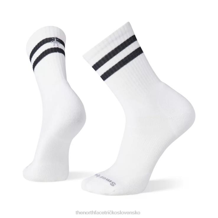 HLH086297 biely čierny The North Face atletické cielené cushion stripe crew ponožky biela čierna