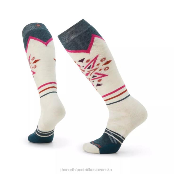 HLH086343 sw mesačný lúč The North Face dámske lyžiarske full cushion mountain snowflake vzor otc ponožky