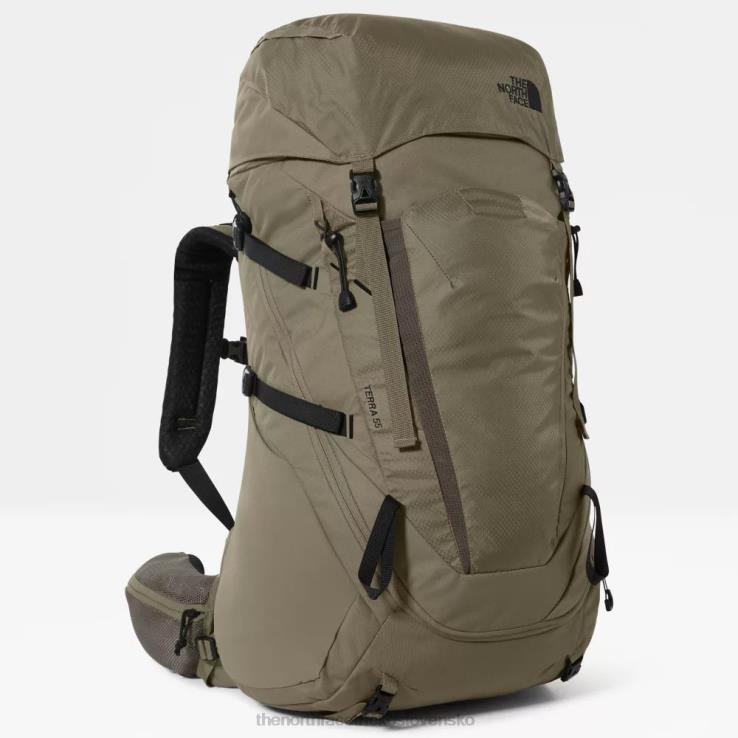 HLH08138 vojenská oliva The North Face 55 litrový turistický batoh terra